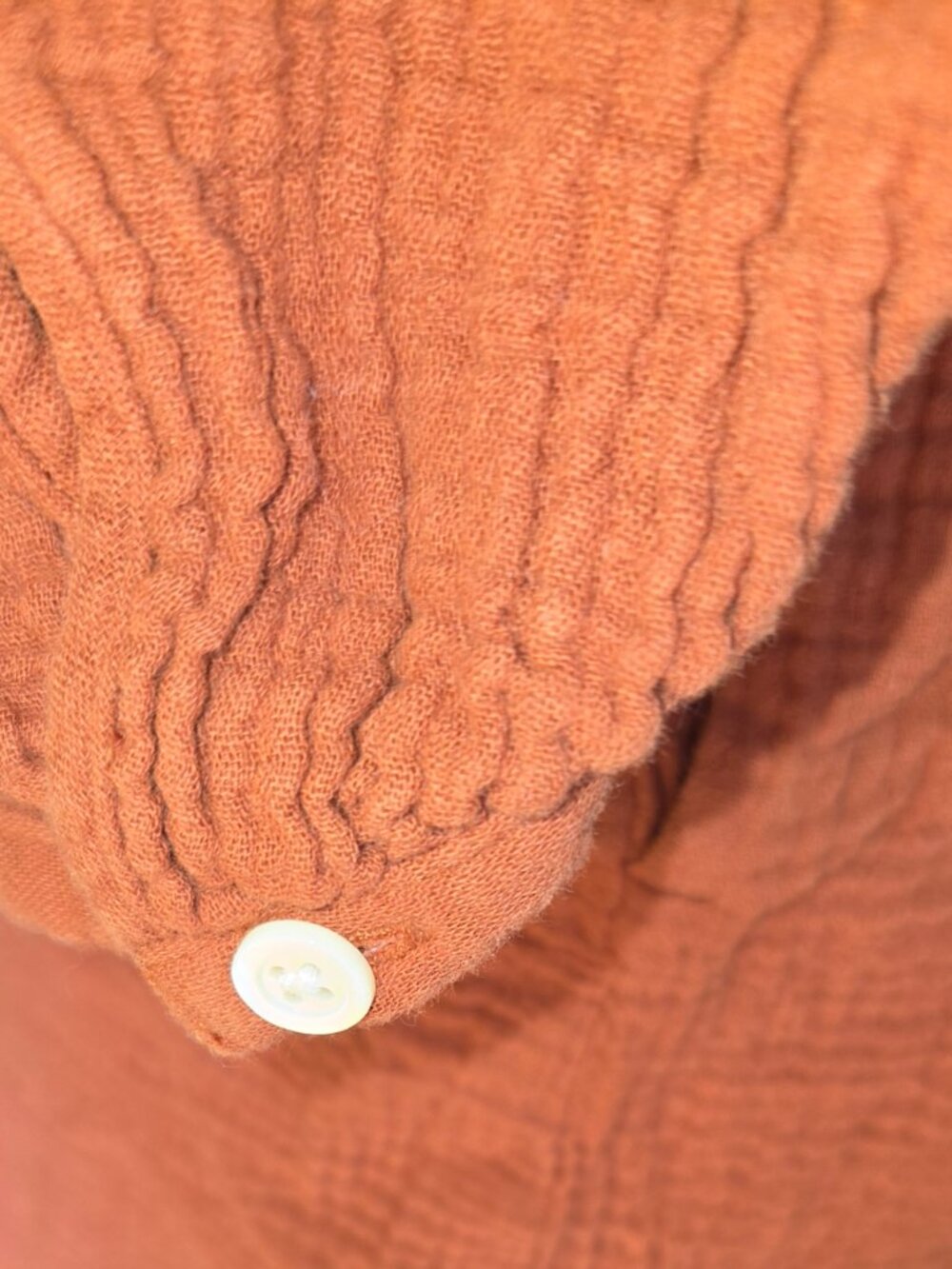 Madewell Lightspun V-Neck Midi Dress Burnt Clay Size Large - Picture 5 of 5